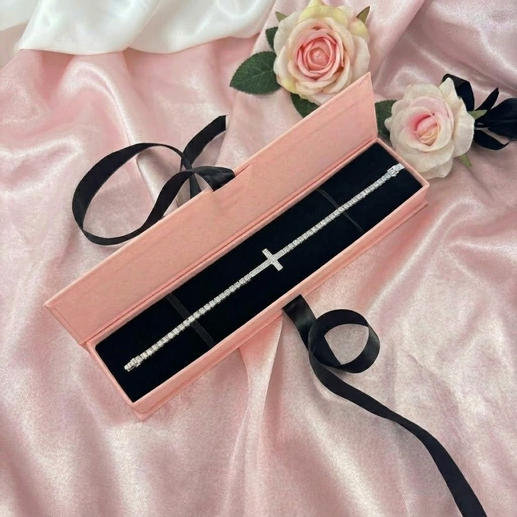 Pulsera Cruz & Brillos
