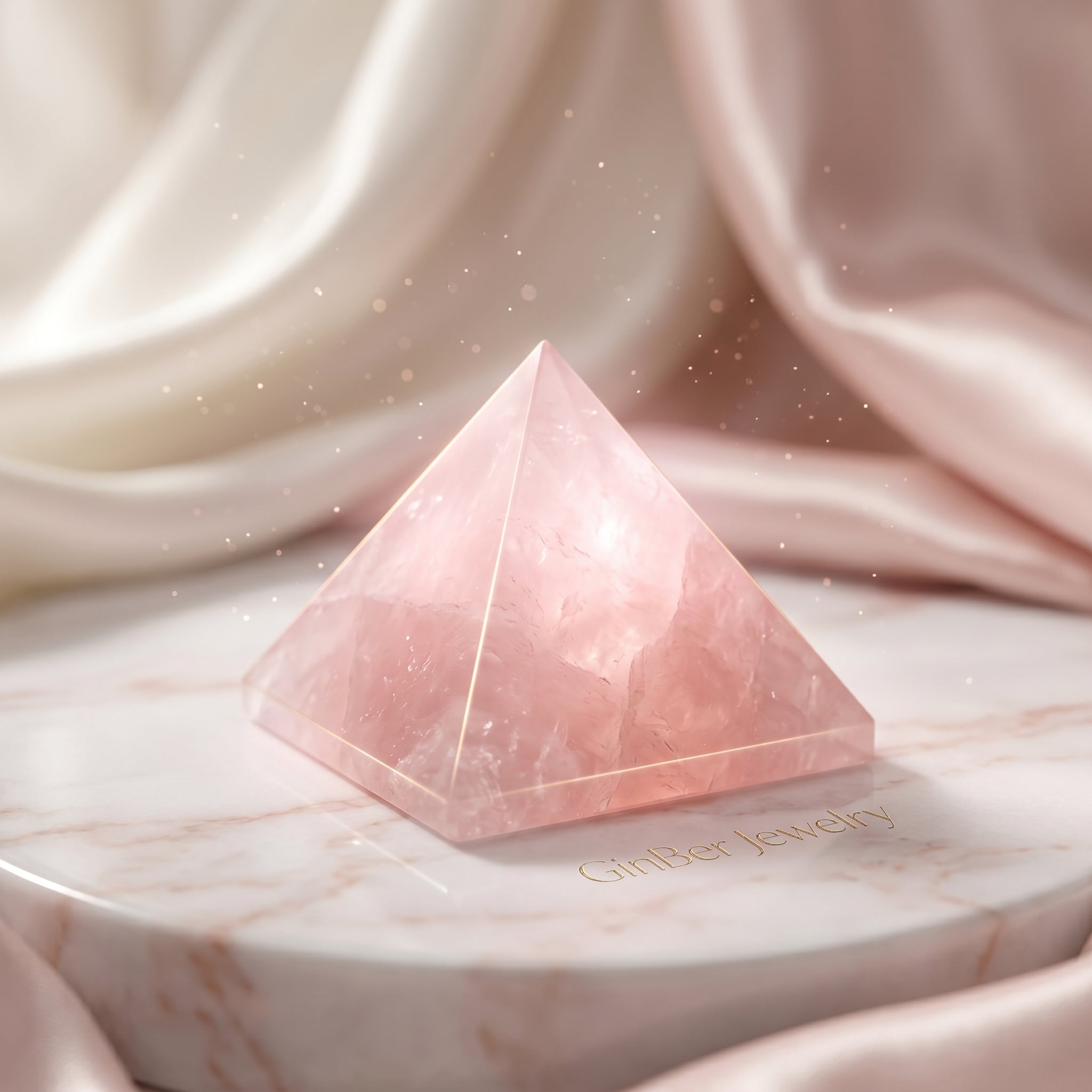 Pirámide Cuarzo Rosa