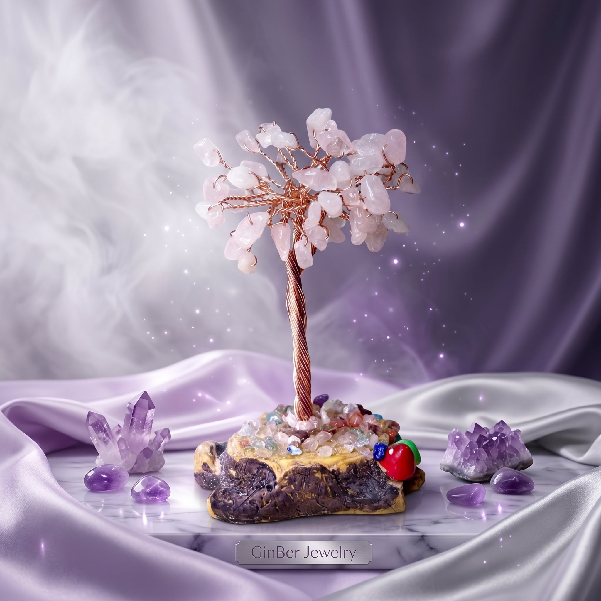Arbol de la Vida Cuarzo Rosa