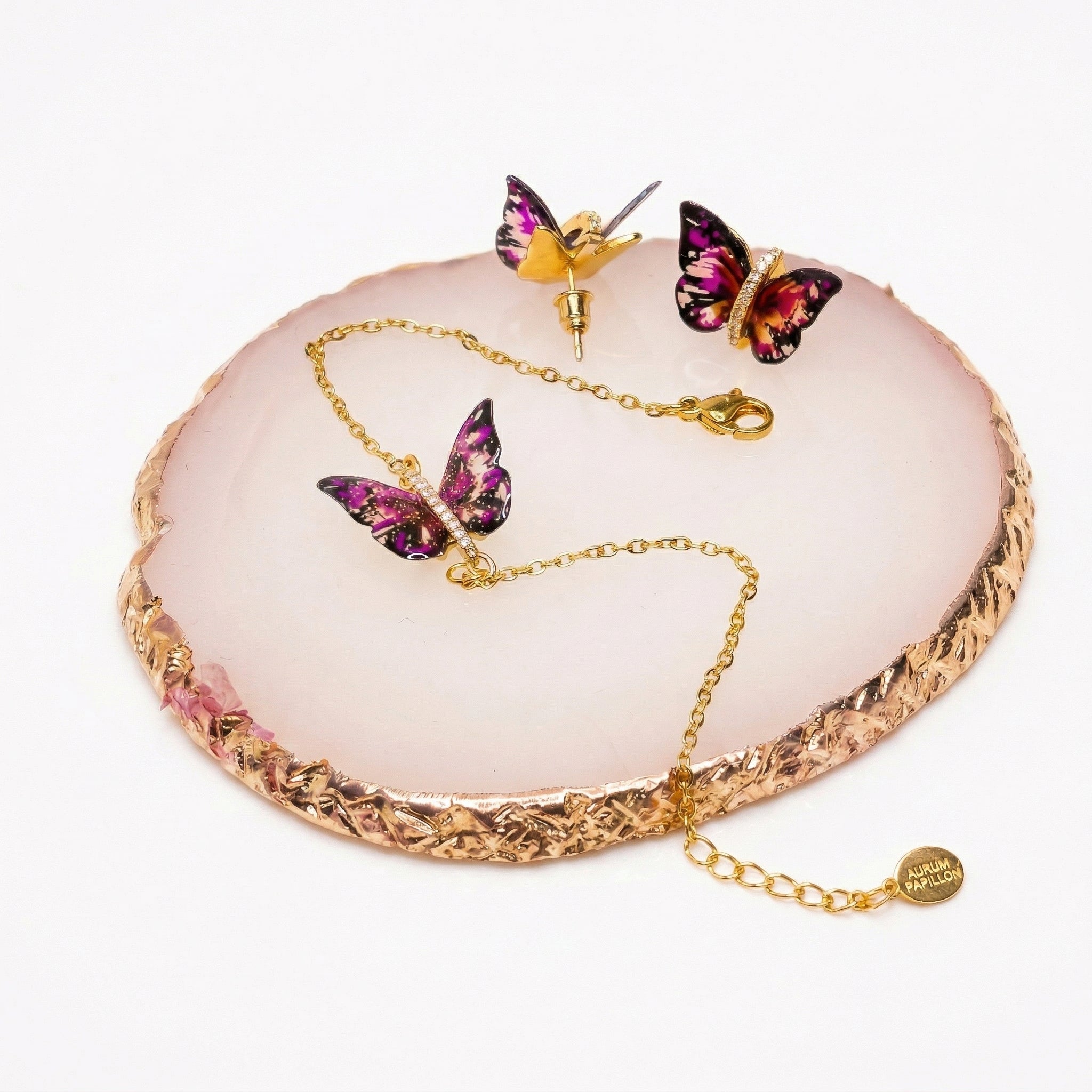 Pulsera & Pendientes Mariposa