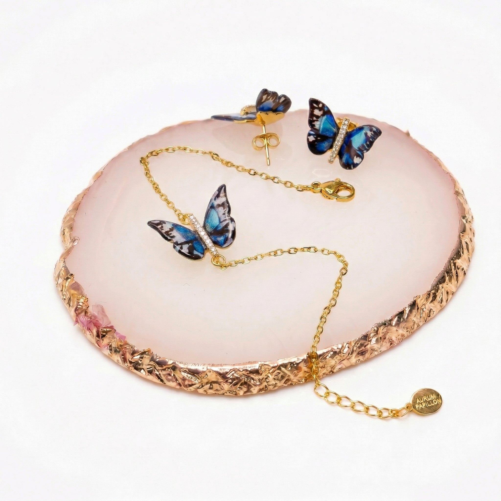 Pulsera & Pendientes Mariposa