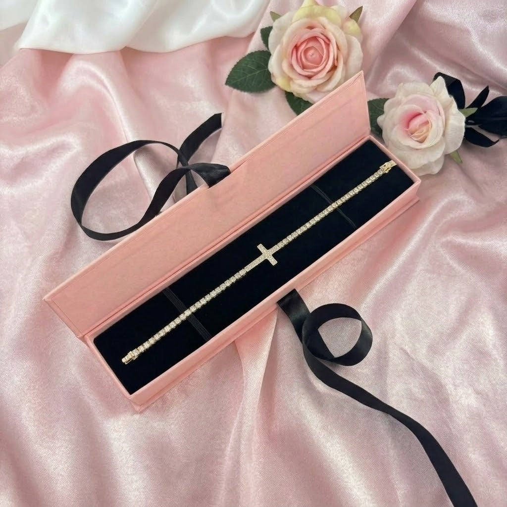 Pulsera Cruz & Brillos